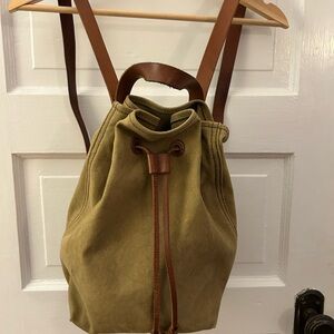 Madewell canvas leather somerset backpack bag